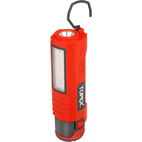 TOPEX 12V Cordless LED Worklight Lithium-Ion LED Torch with Battery and Charger