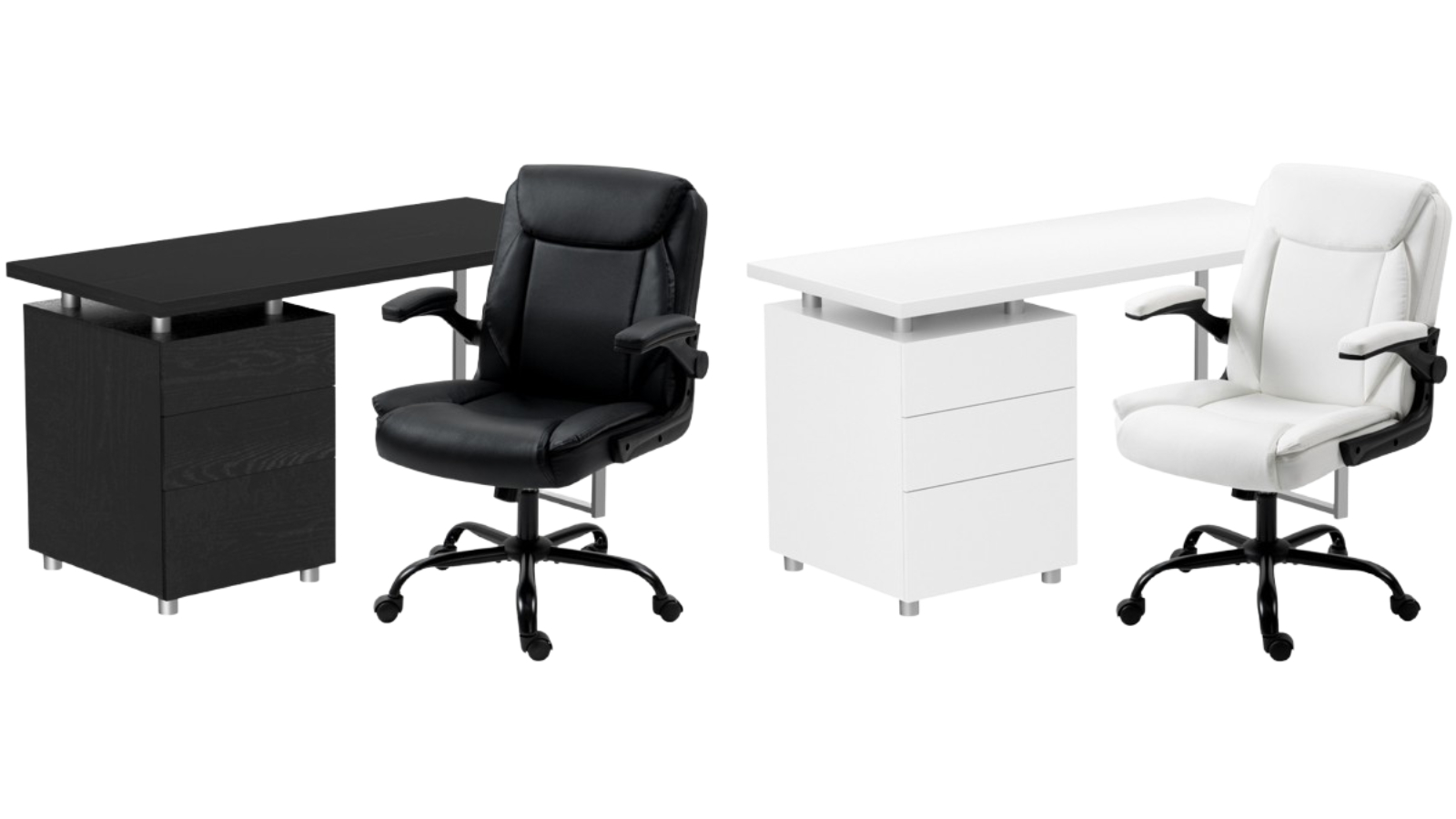 Artiss 140cm Computer Desk Office Chairs Set