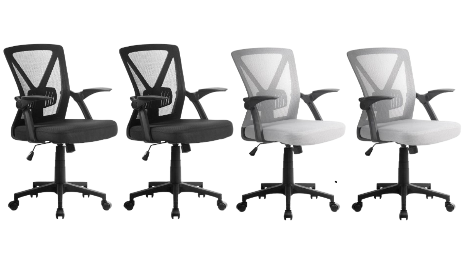 Artiss 2 Piece Mesh Mid Back Office Chair