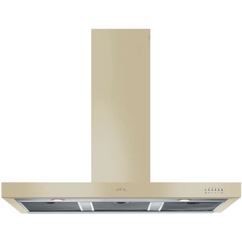 Smeg 110cm T Shape Canopy Rangehood - Cream