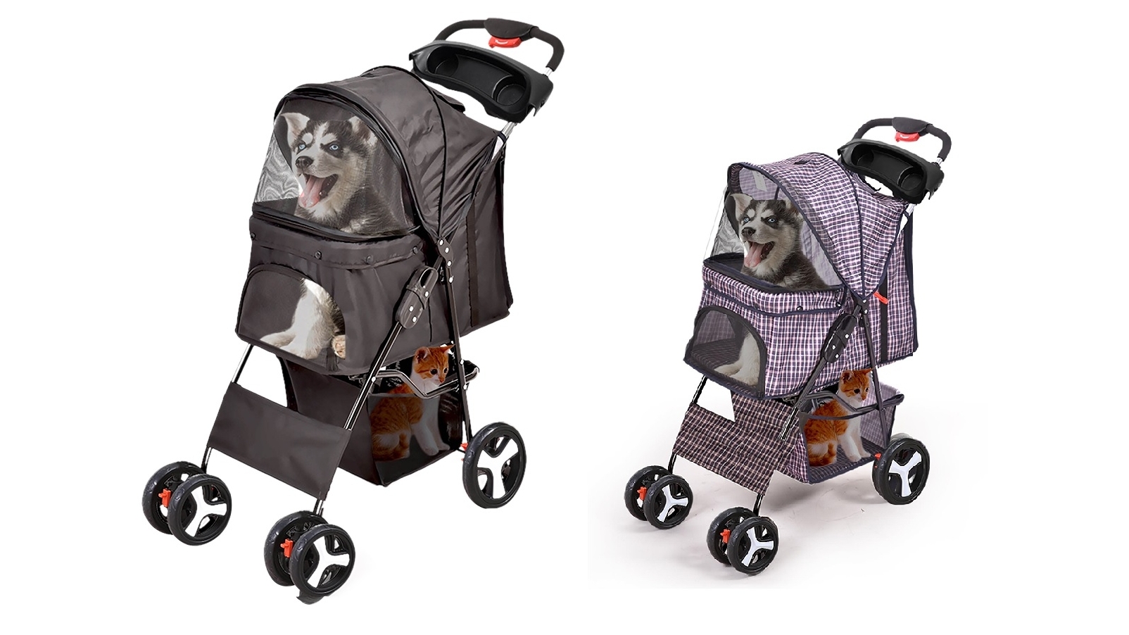 PaWz 4 Wheels Pet Stroller