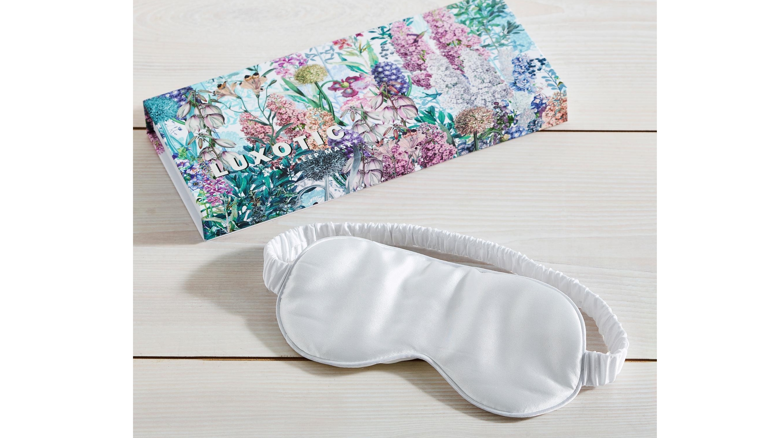 Silk White Eyemask
