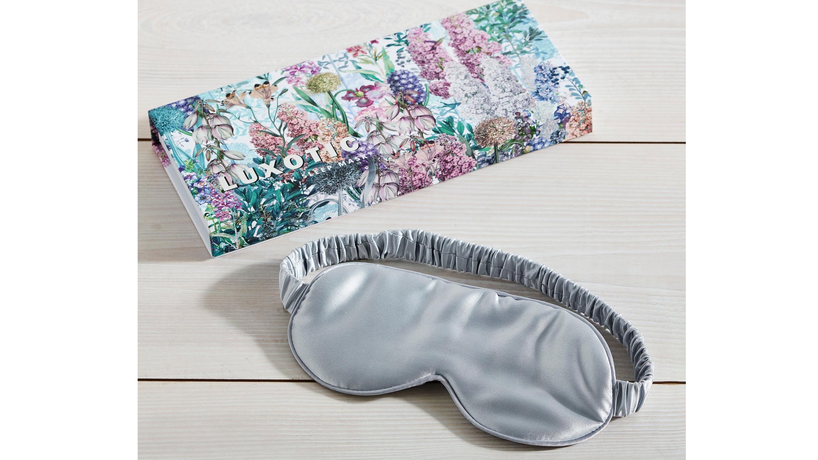 Silk Silver Eyemask