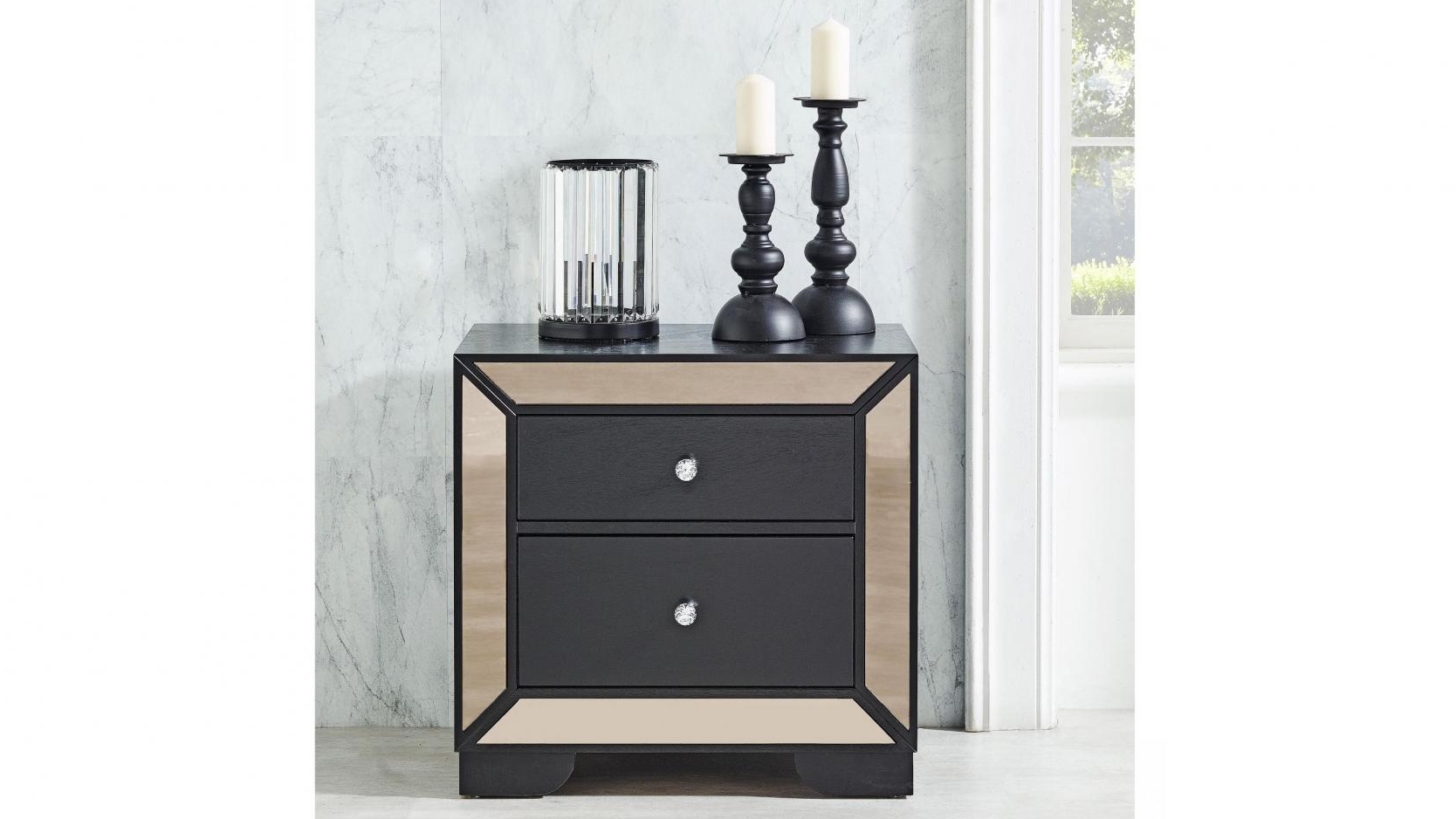Juliette 2Drawer Bedside Table Harvey Norman