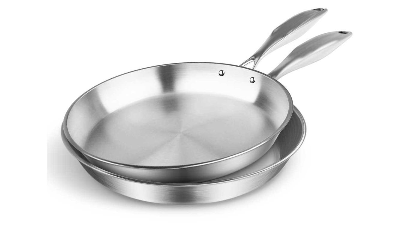 SOGA Stainless Steel Fry Pan 26cm 30cm Frying Pan Top Grade Induction Cooking