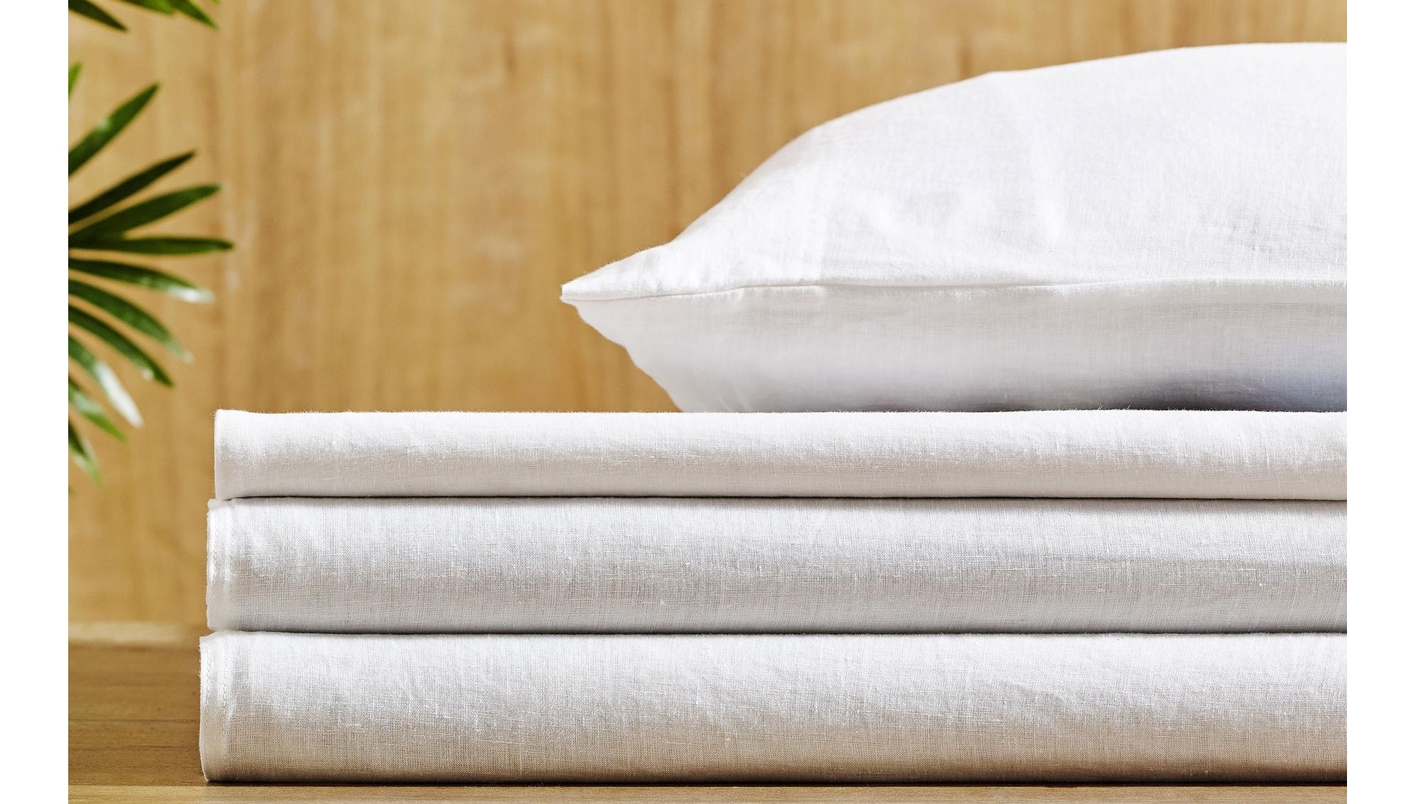 L'Avenue Pure Linen White Sheet Set 