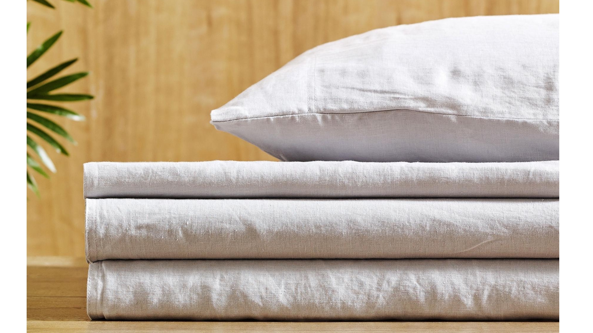 L'Avenue Pure Linen Silver Sheet Set