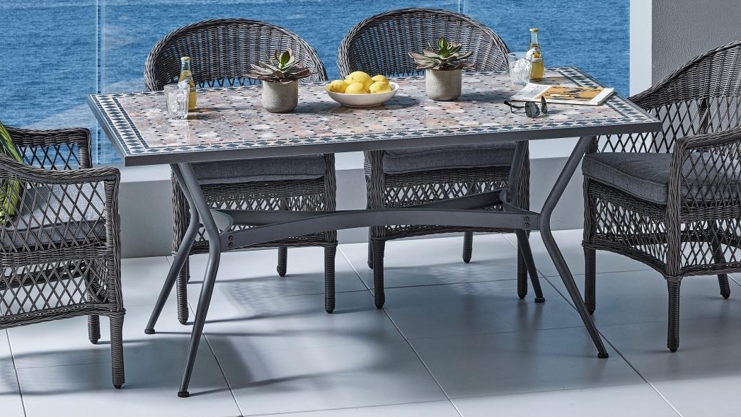 Madrid Outdoor Rectangular Dining Table Harvey Norman