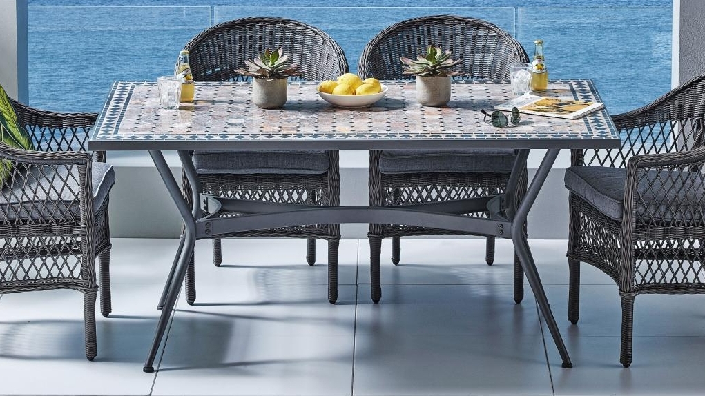 Madrid Outdoor Rectangular Dining Table Harvey Norman