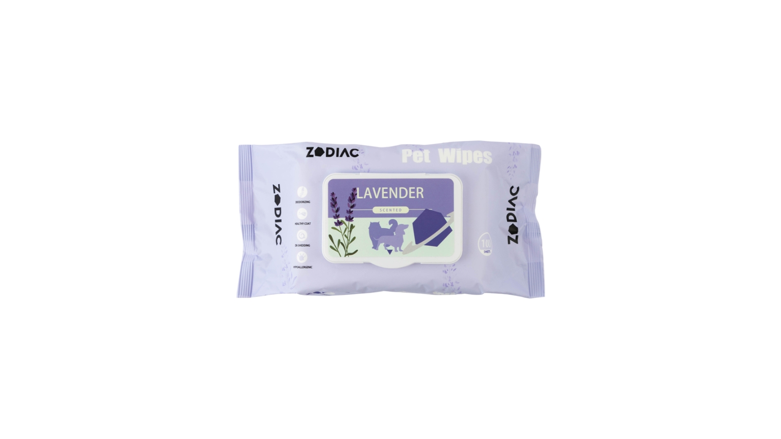 Zodiac Pet Wipes 100 Pack - Lavender