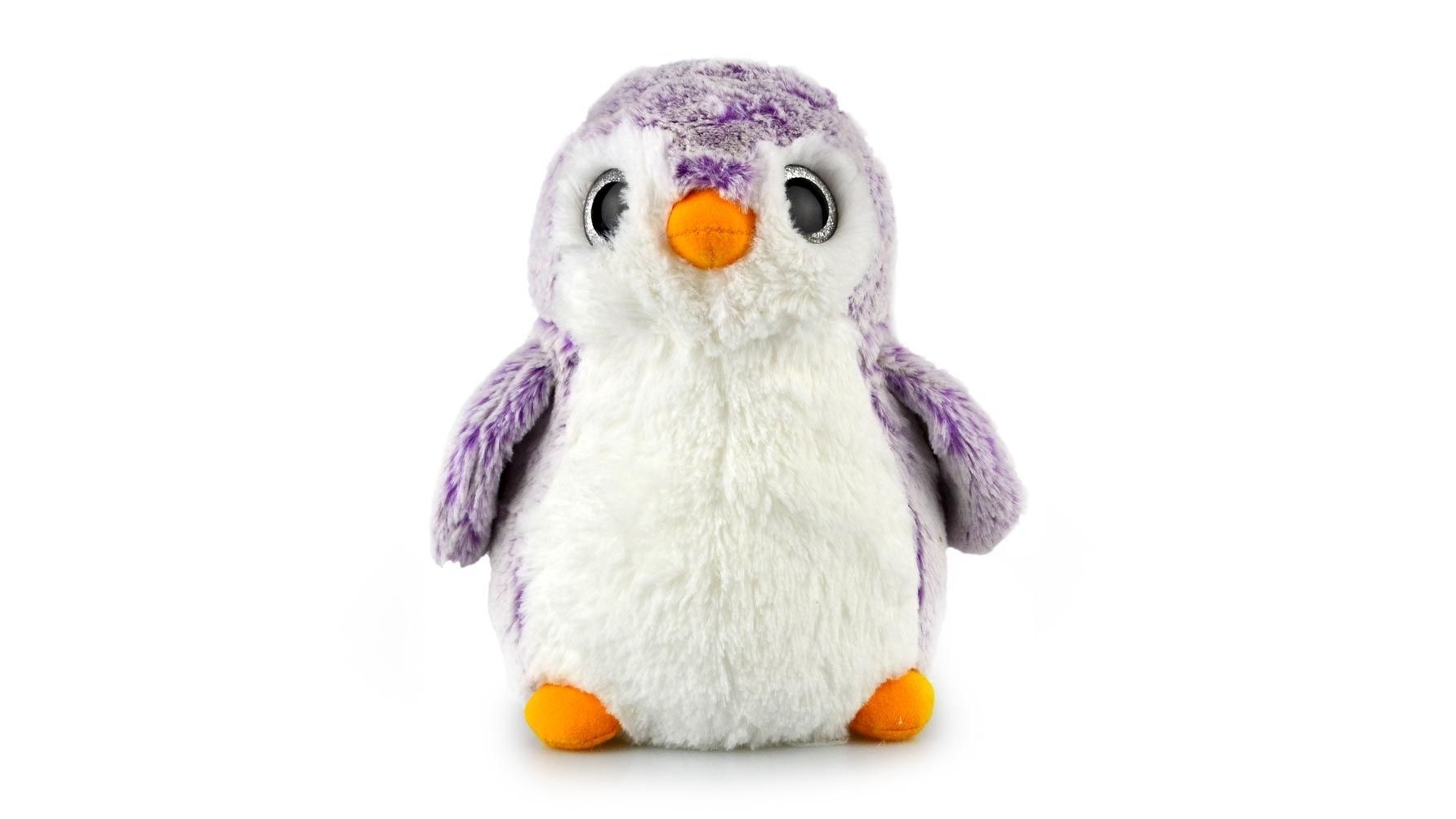 Korimco 23cm Penguin Sparkle Kids Soft Toy - Purple