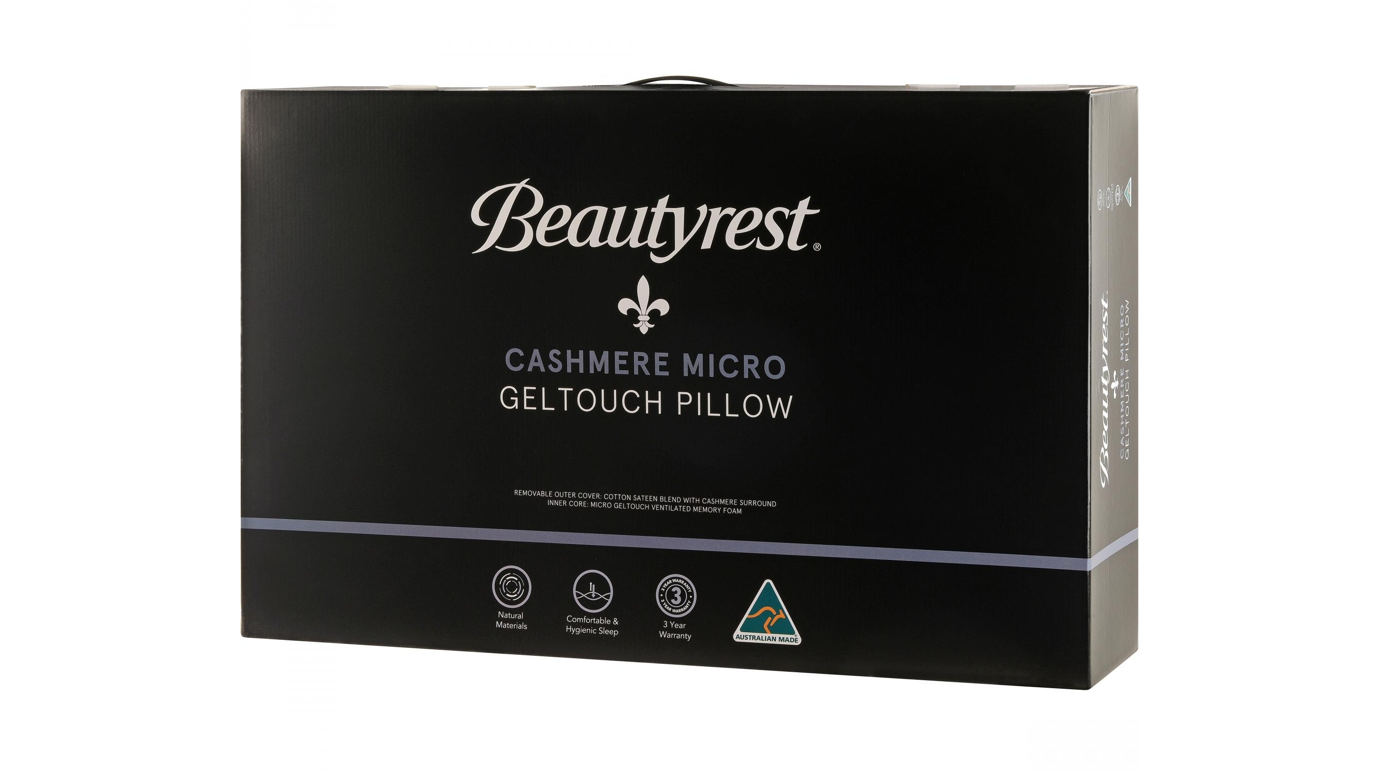 Beautyrest Black Cashmere Micro GelTouch Mid Pillow
