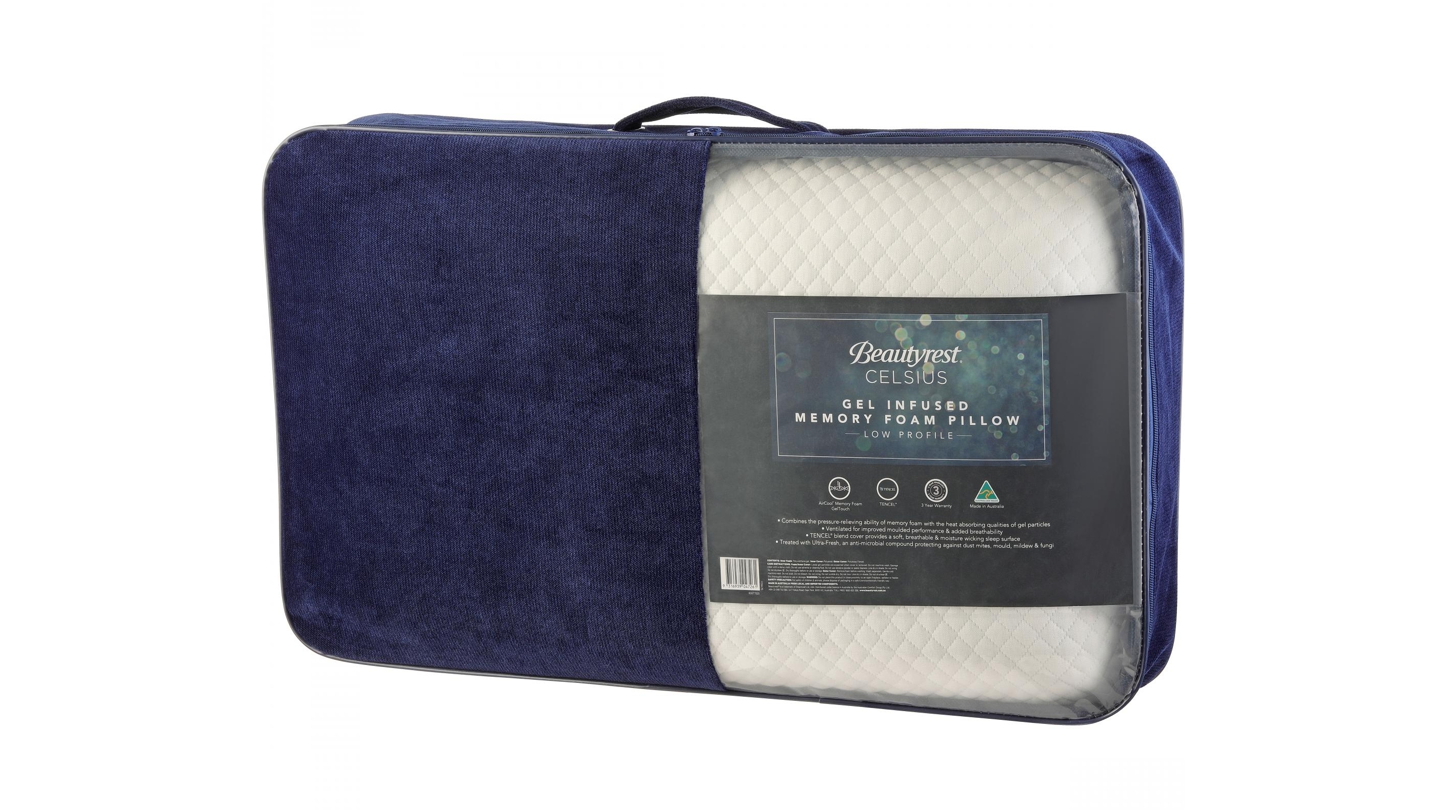 Beautyrest Celsius Fusion Gel Low Pillow