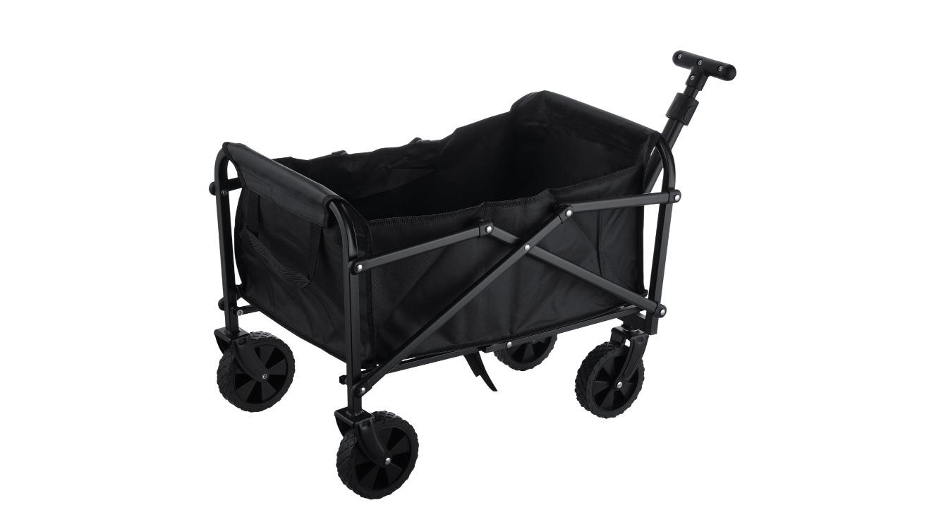 Portable Heavy Duty Garden Wagon All Terrain Wheels Handle Cart for Picnic - 60kg