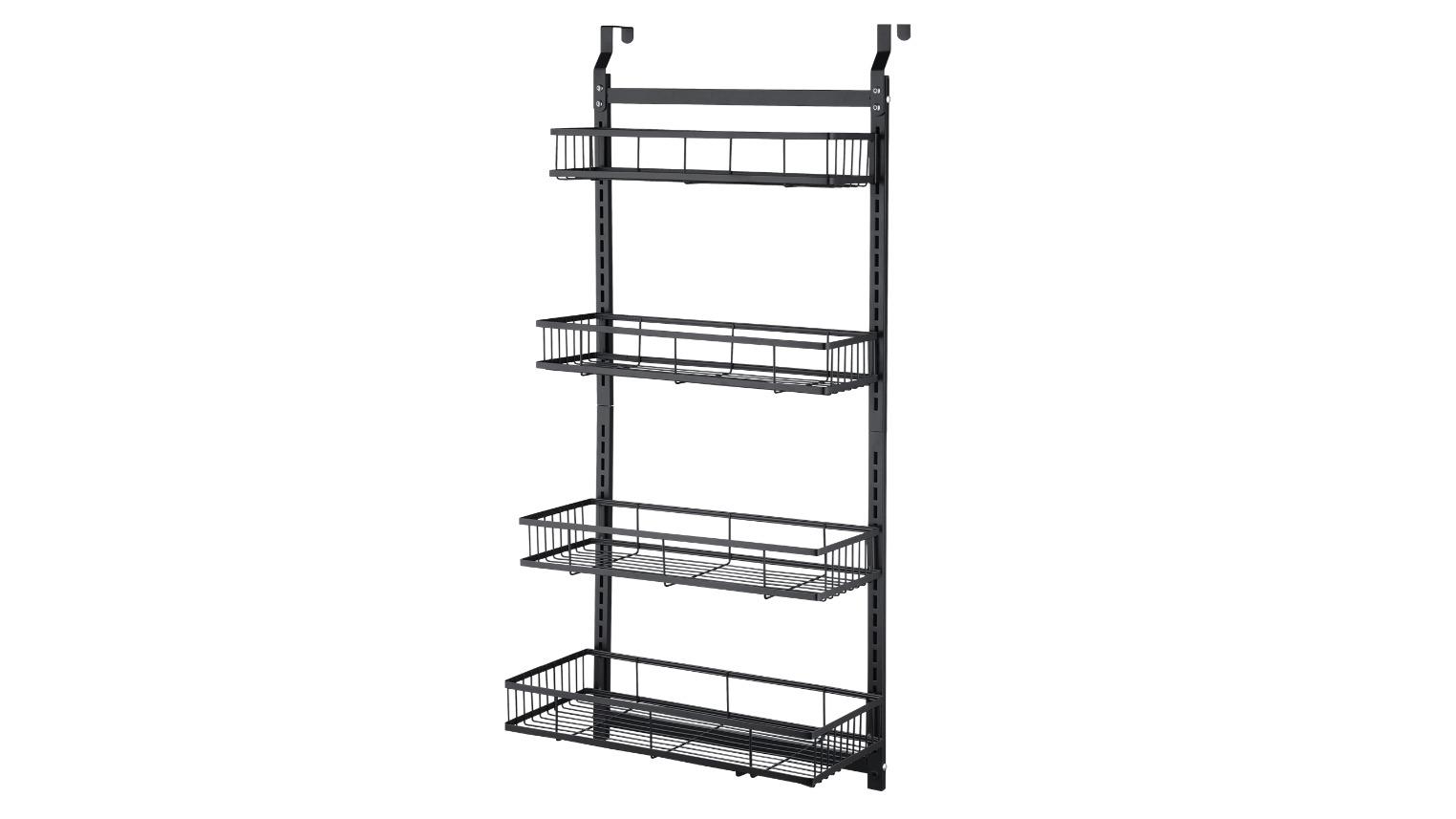 6-Tier Metal Basket Over the Door Hanging Storage Organizer with Hook