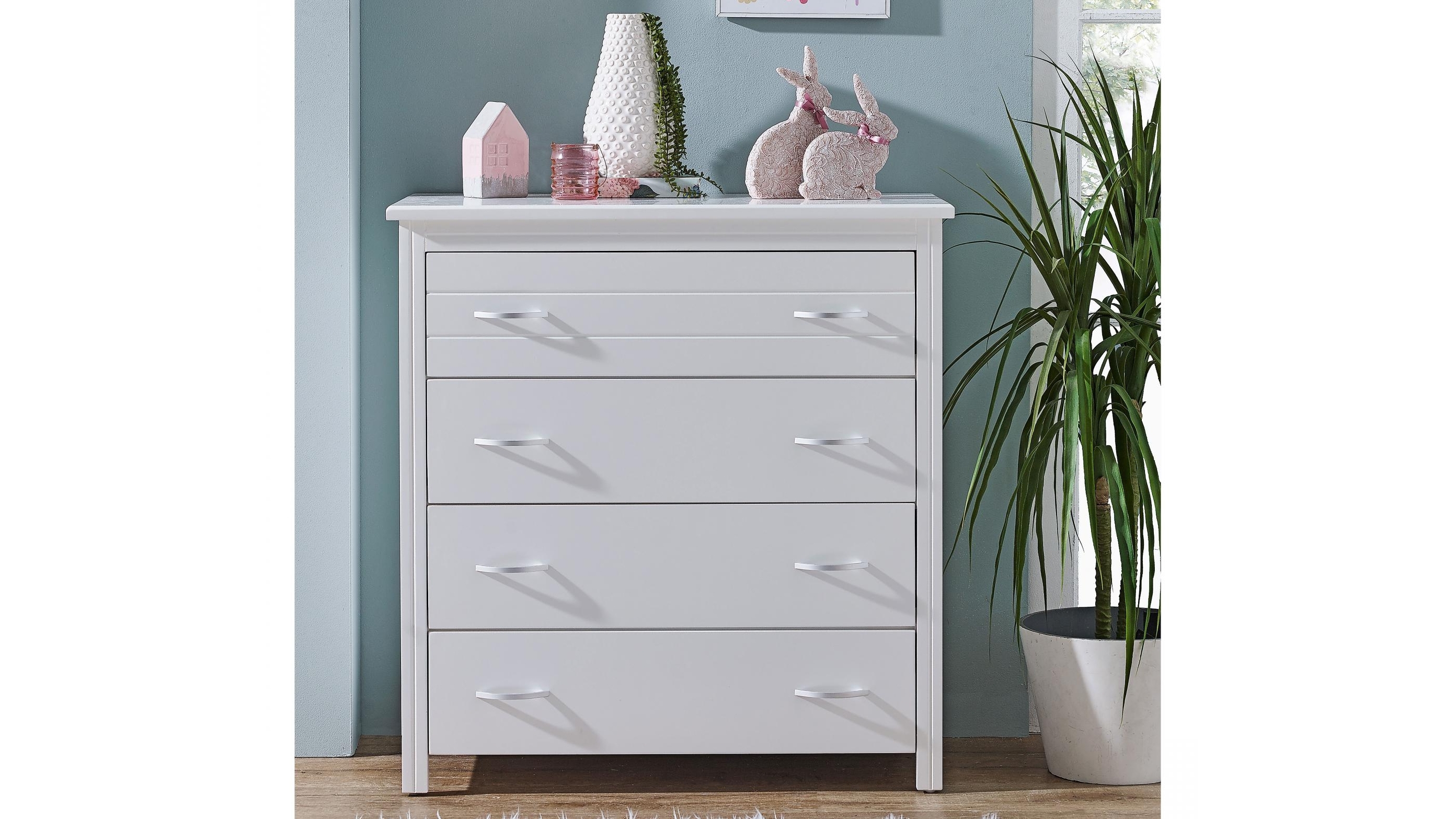 Nero 4-Drawer Tallboy - Snow