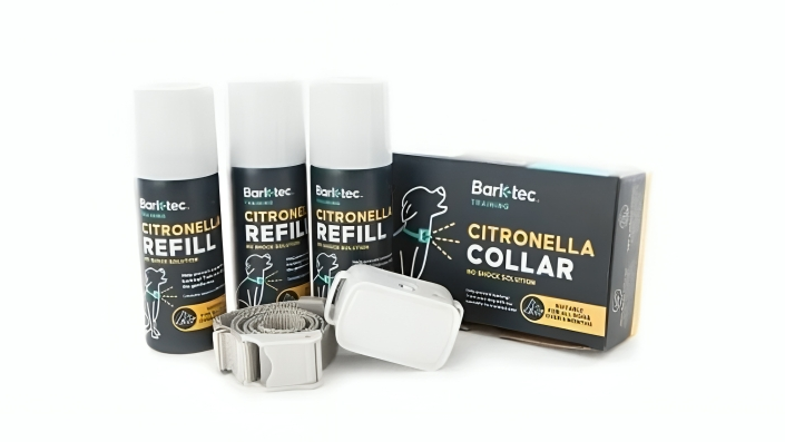Barktec Rechargeable Sound & Citronella Spray Collar Ultimate Kit
