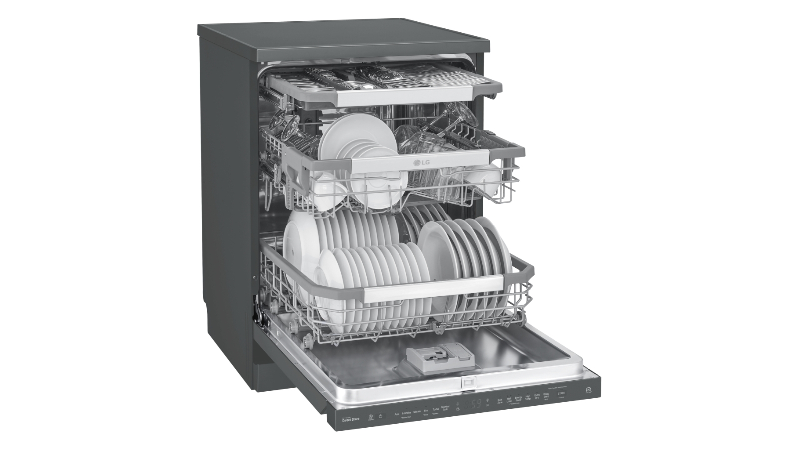 LG 60cm Quadwash Inverter Direct Drive Freestanding Dishwasher Harvey