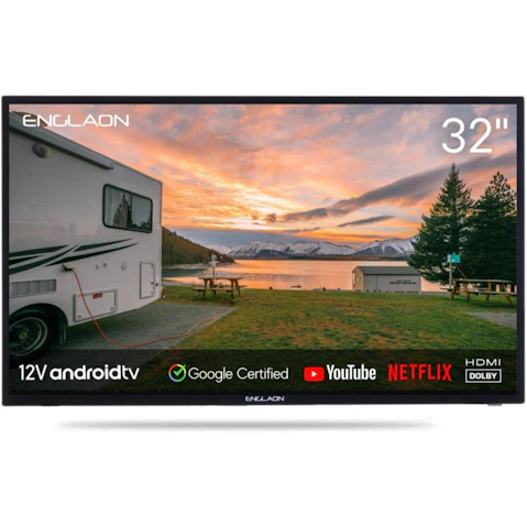 Englaon 32-inch 12V TV with Chromecast and Bluetooth