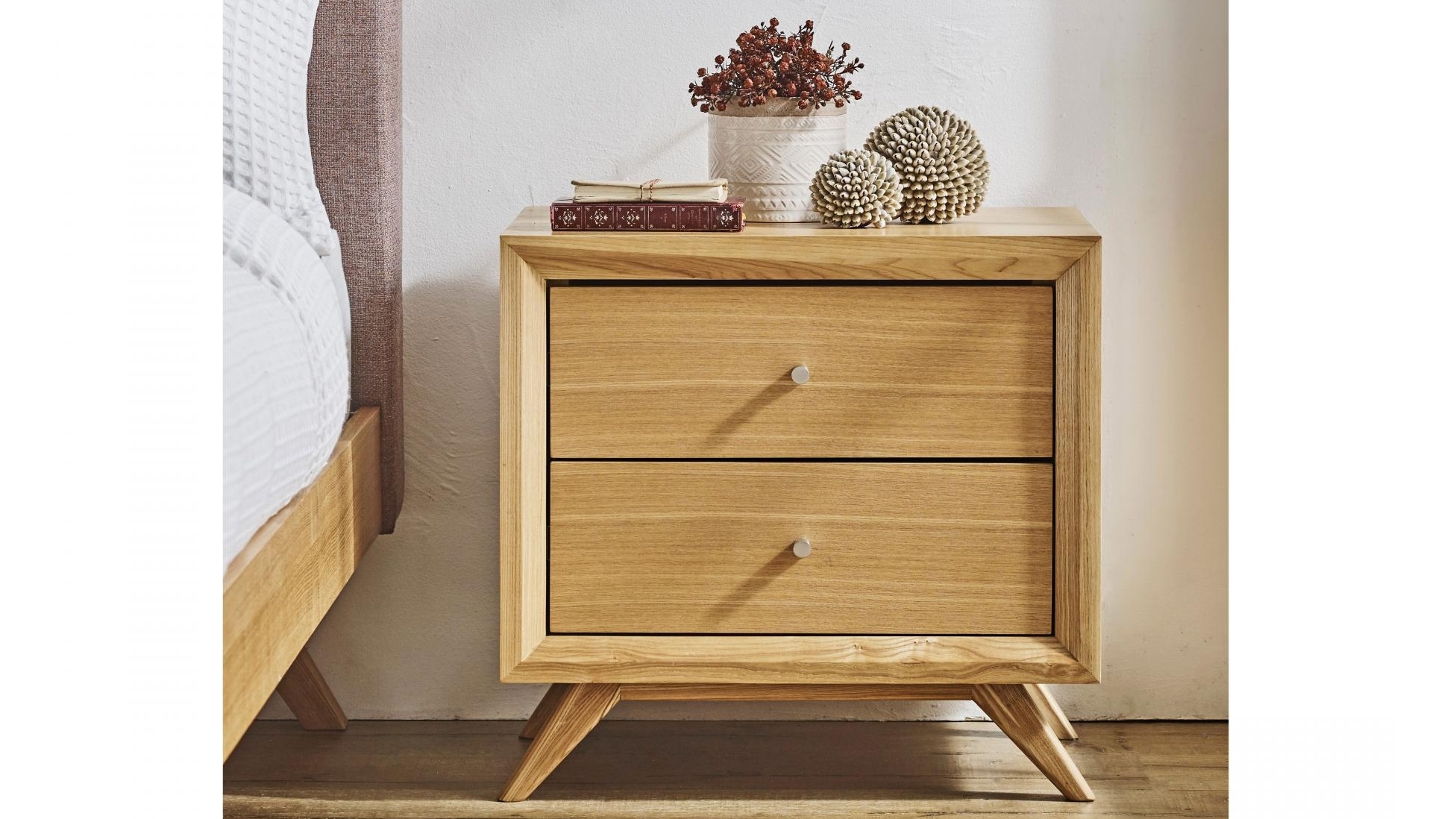 Malawi 2-Drawer Bedside Table
