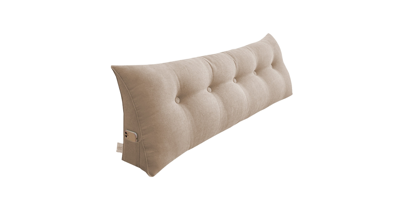 Soga Triangular Beige Wedge Cushion Pillow - 100cm 