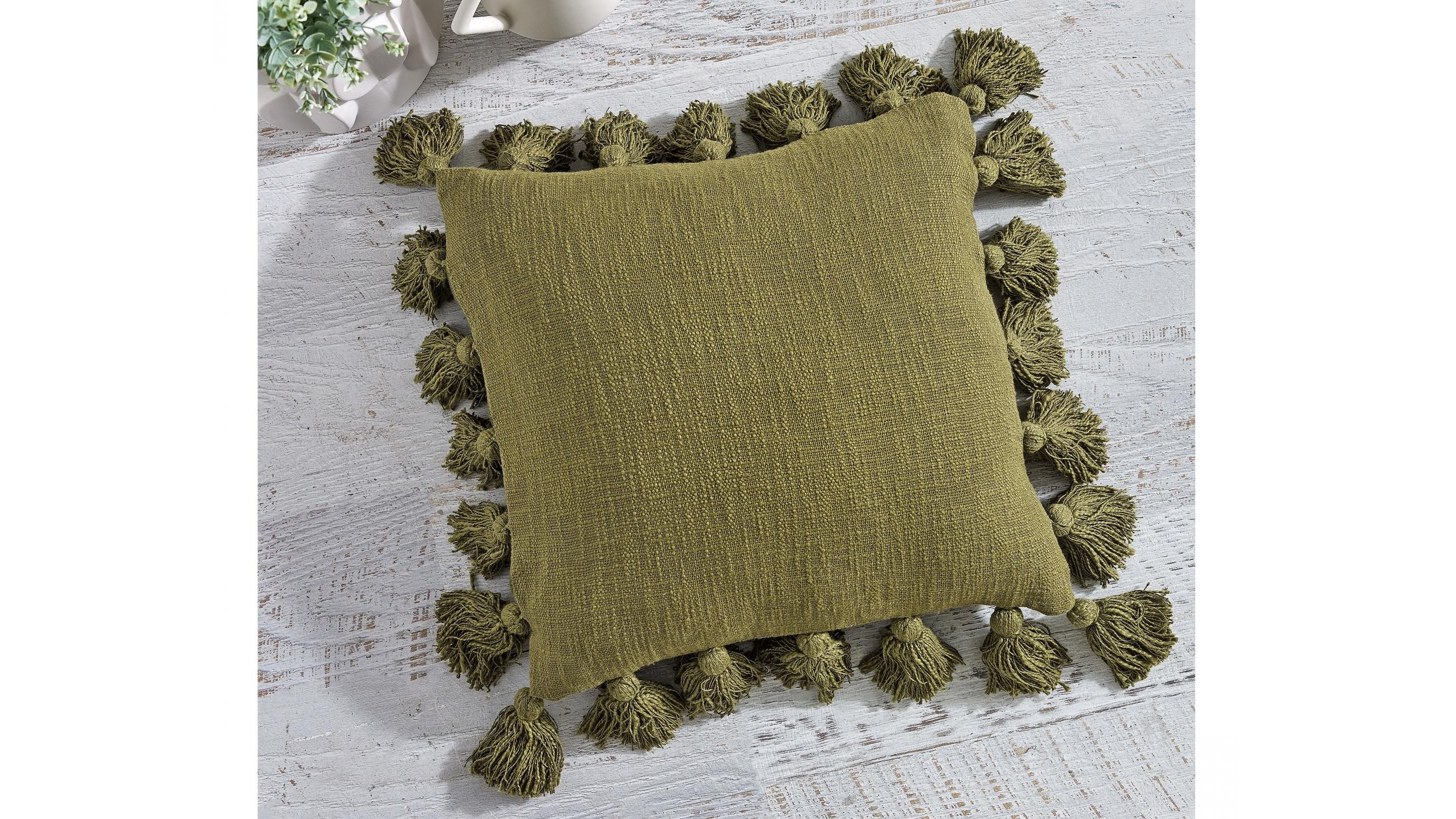 L'Avenue Callie Olive Cushion - 50x50cm