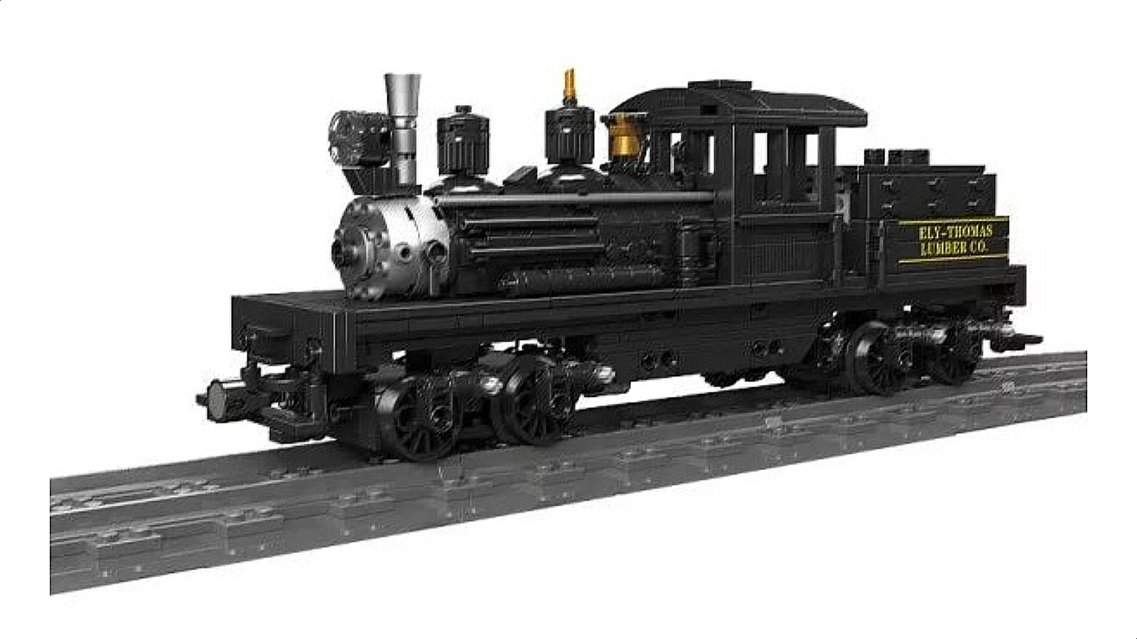 Mould King 880 Piece Shay-Type Steam Locomotive Building Block Toy