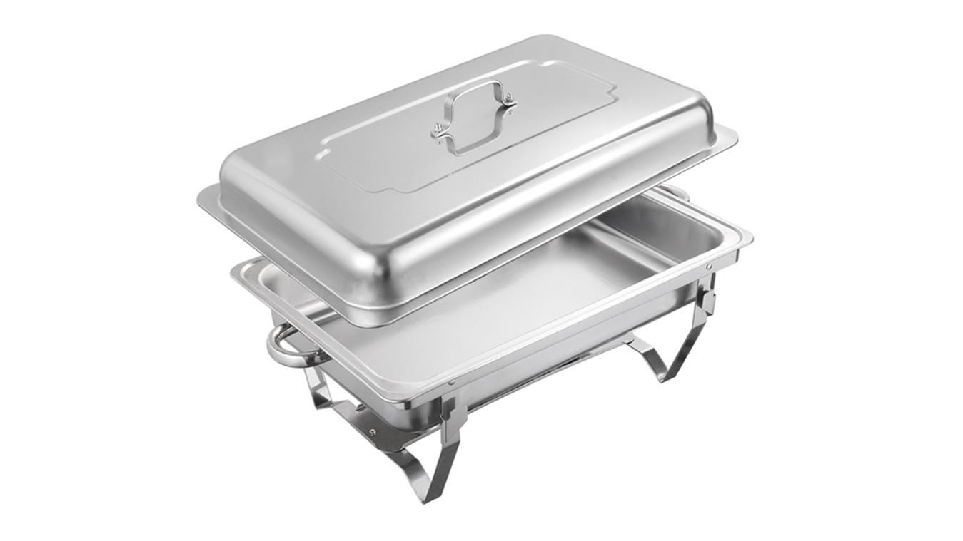 Yarra Supply Stainless Steel Bow Chafing Dish Food Buffet Warmer Pan - 9 Litre