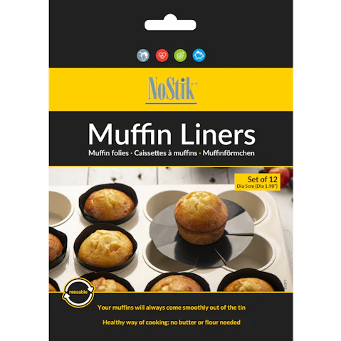 NoStik Set of 12 Muffin Liner