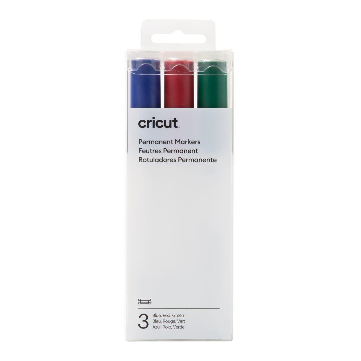 Cricut Permanent Markers 2.5 mm - Red/Green/Blue (3 pack)