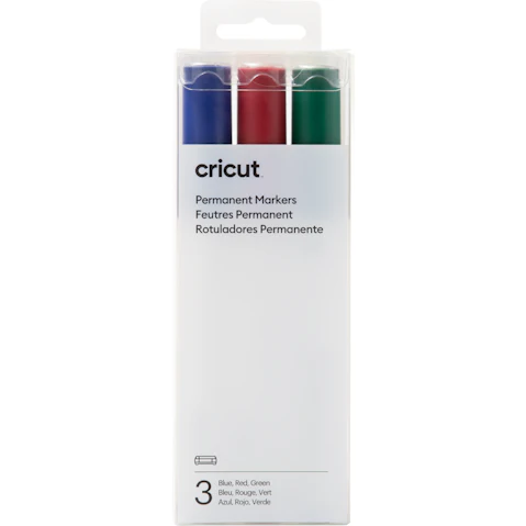 Cricut Permanent Markers 2.5 mm - Red/Green/Blue (3 pack)