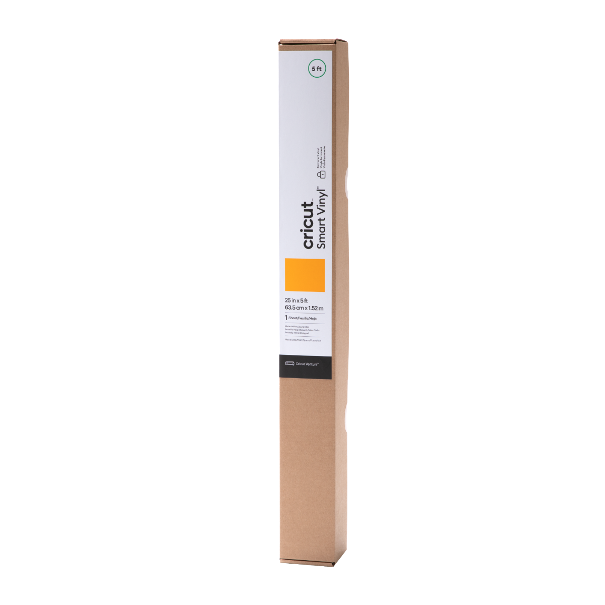 Cricut Venture Smart Vinyl – Permanent (25 in x 5 ft) - Maize Yellow