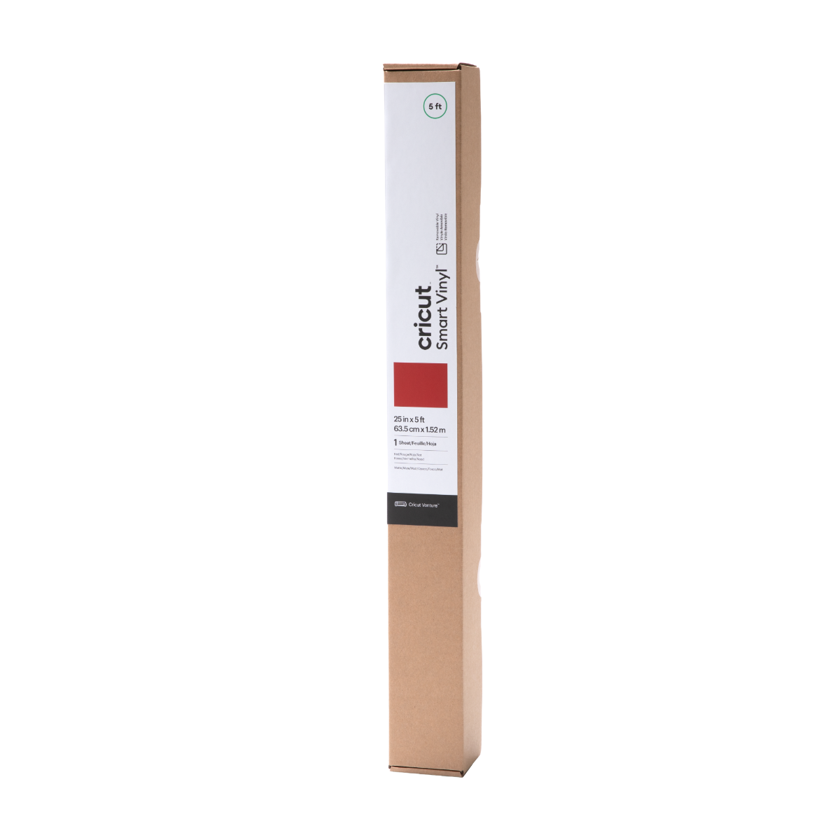 Cricut Venture Smart Vinyl – Removable (25 in x 5 ft) - Red