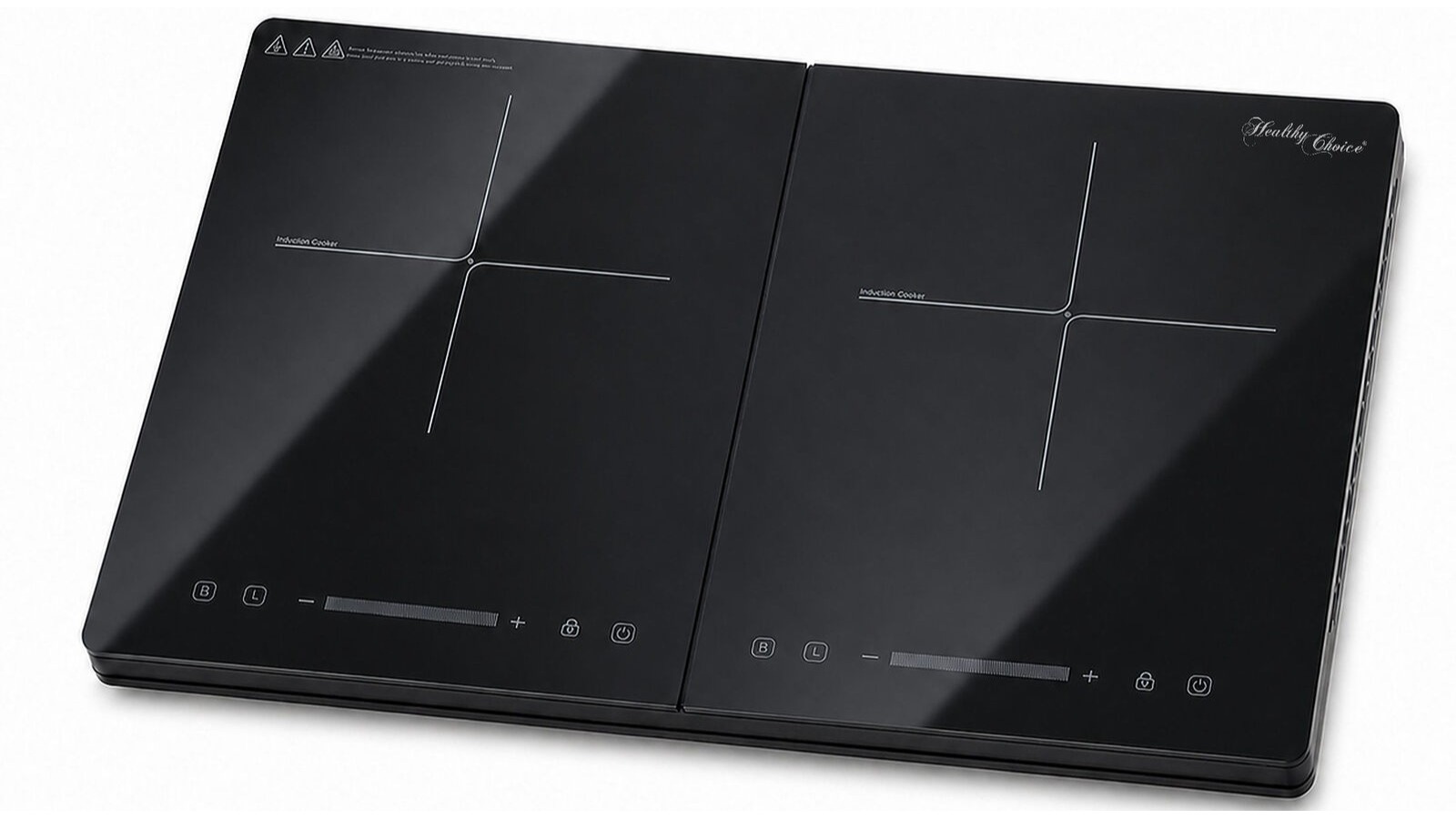 Healthy Choice Double Induction Cooker with 2 Plates - 2400 Watts