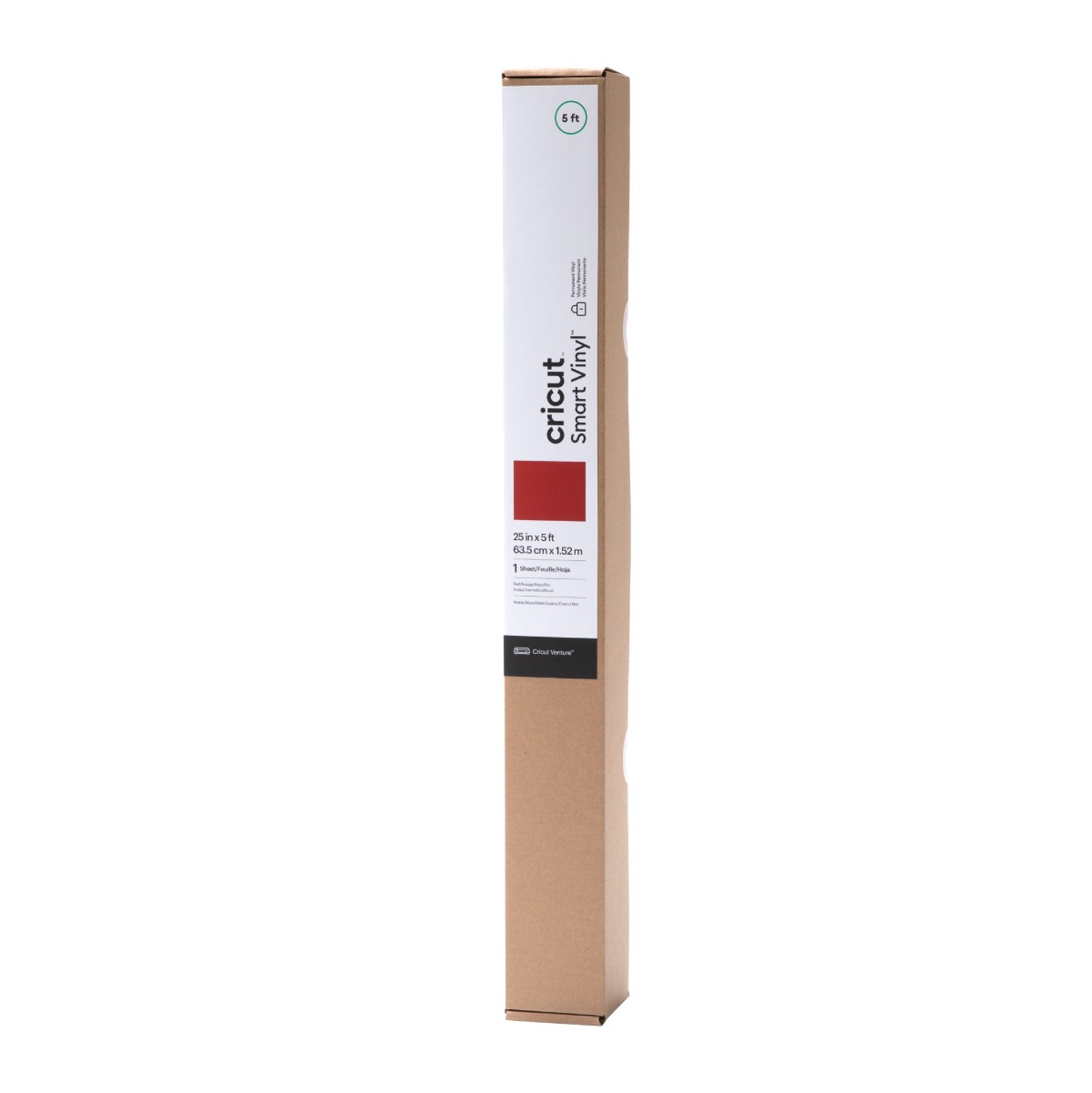 Cricut Venture Smart Vinyl – Permanent (25 in x 5 ft) - Red
