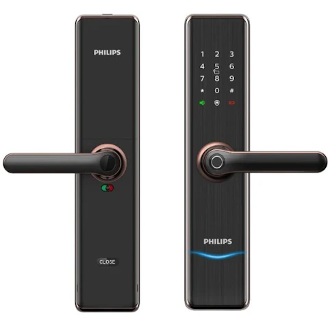 Philips EasyKey Smart Handle Lock - Copper