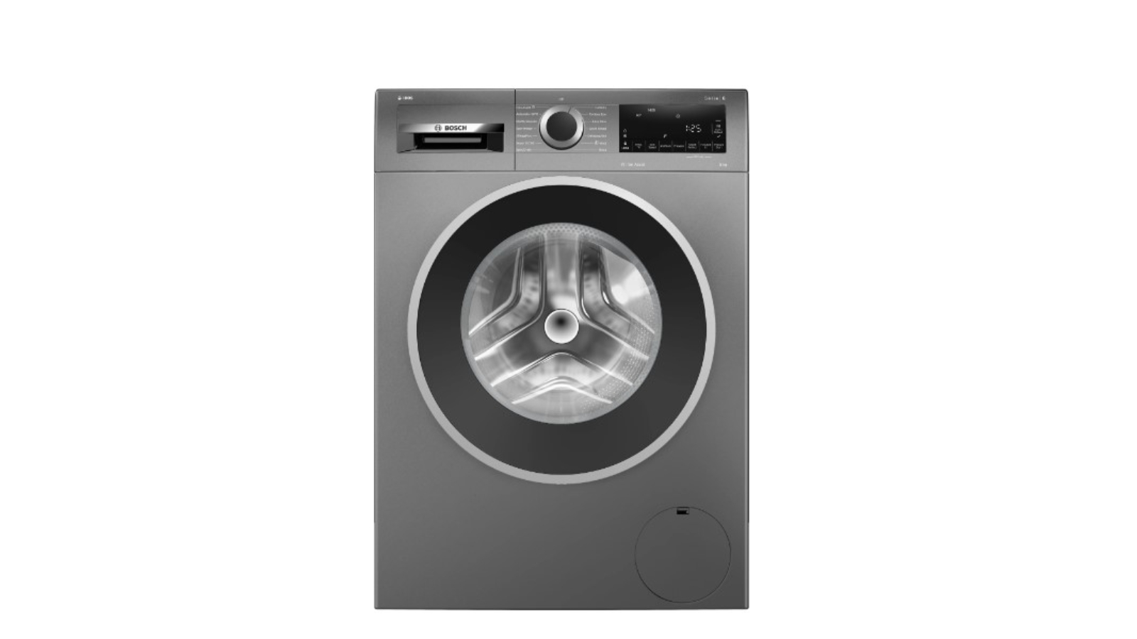 Bosch 9kg Series 6 i-DOS Front Load Washing Machine - Cast Iron Grey
