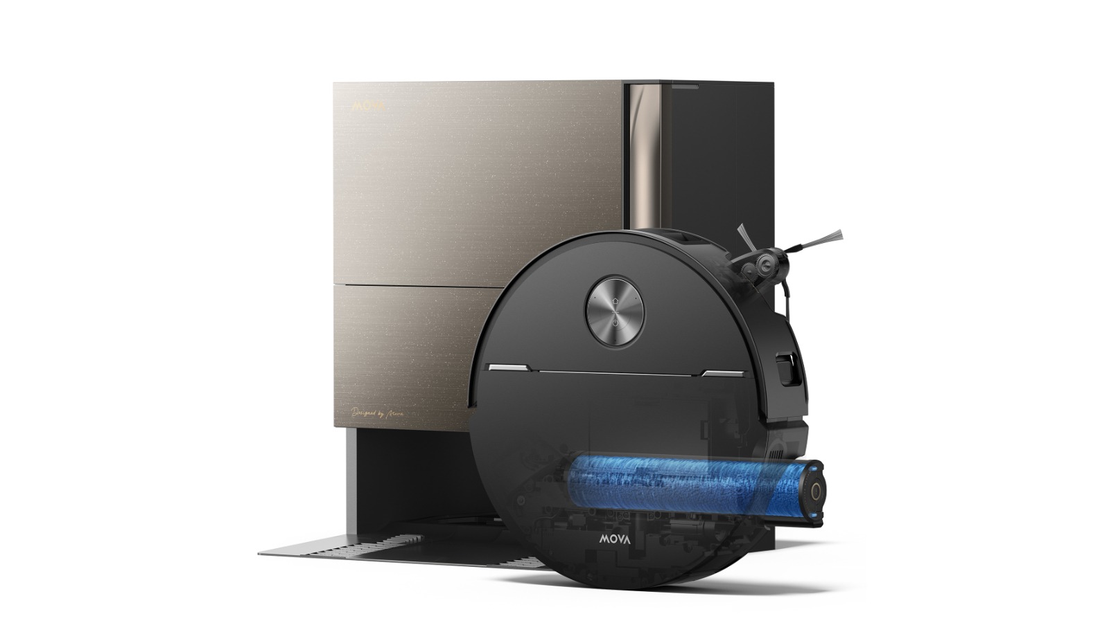 Mova Z70 Ultra Roller Robot Vacuum and Mop - Stone