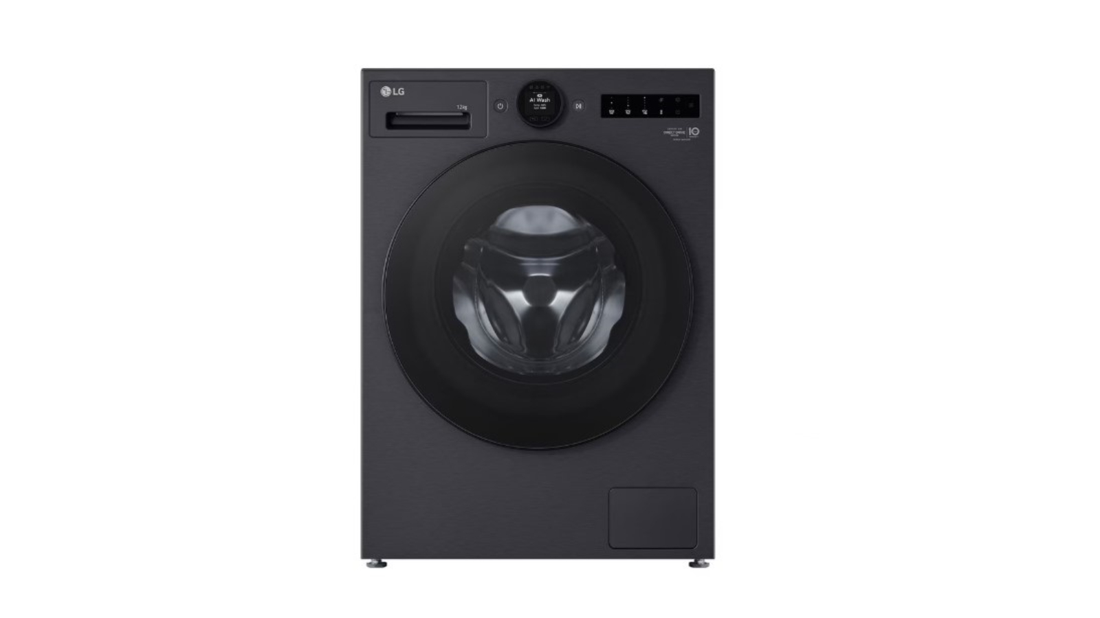 LG 12kg Series 9 AI DD Steam+ Front Load Washing Machine - Matte Black