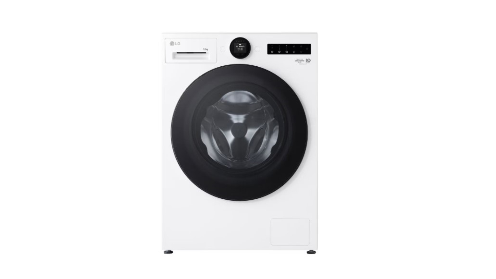 LG 12kg Series 9 AI DD Steam+ Front Load Washing Machine - White