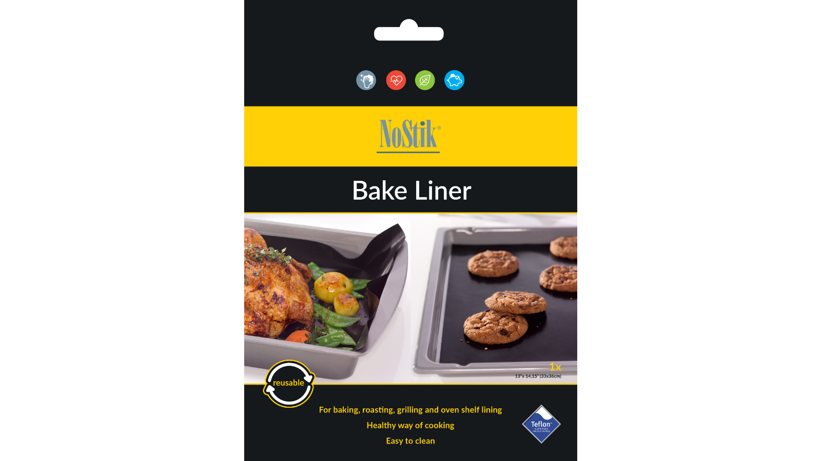 NoStik Black Bake Liner - Regular