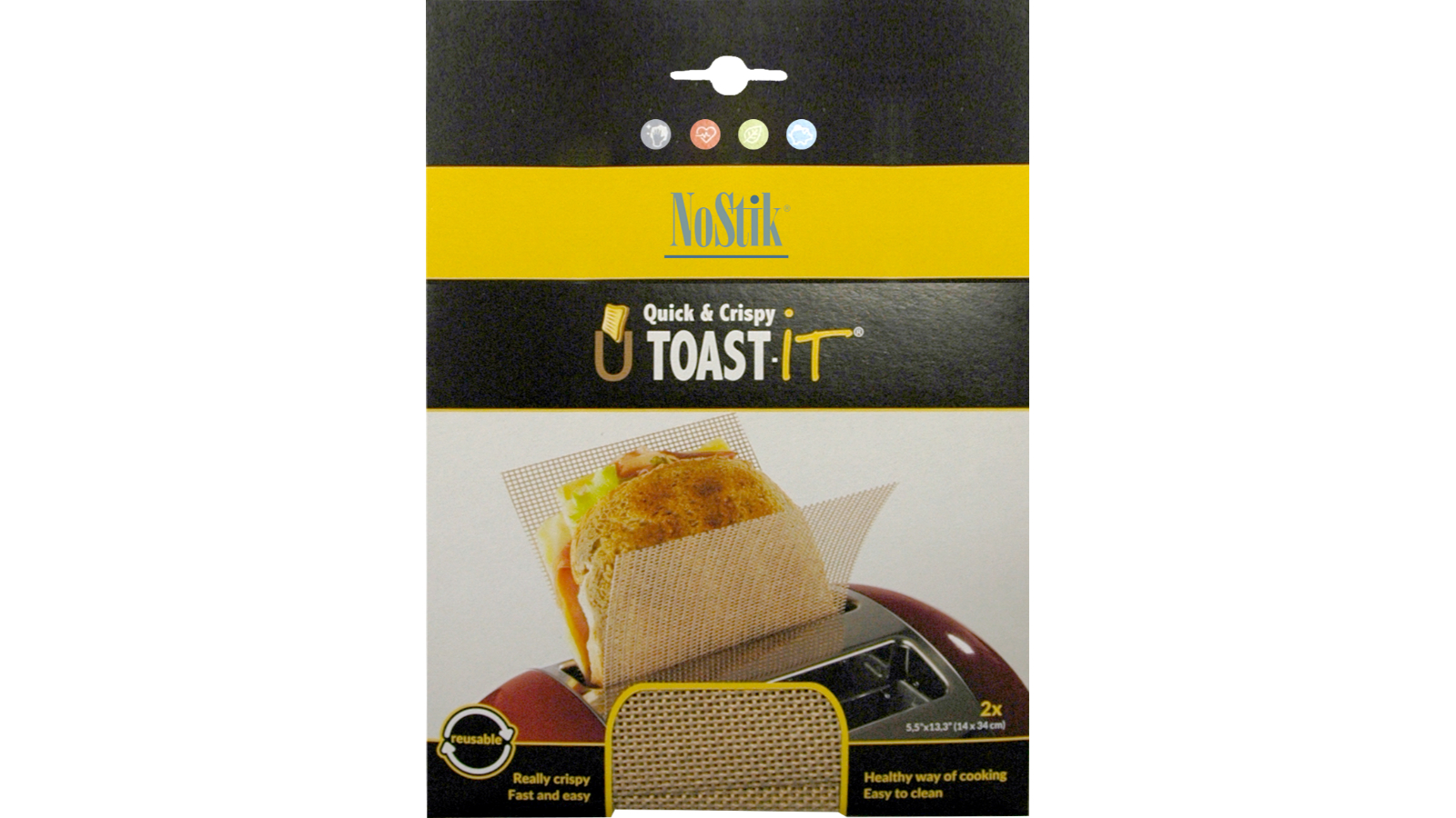 NoStik Set of 2 U Toast It 