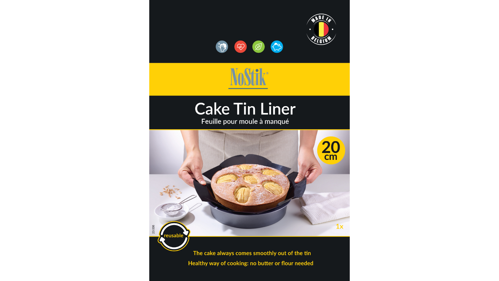NoStik Cake Round Tin Liner - 20cm