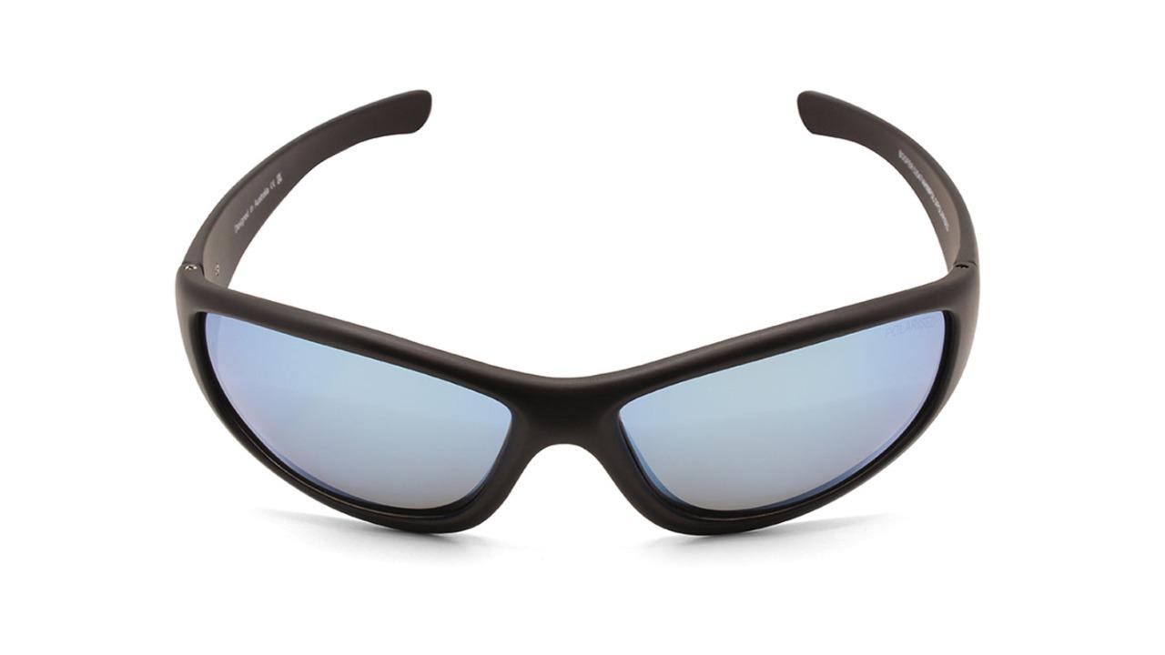 Dirty Dog 53547 Mens Boofer Satin Polarised Sunglasses - Black/Ice Blue