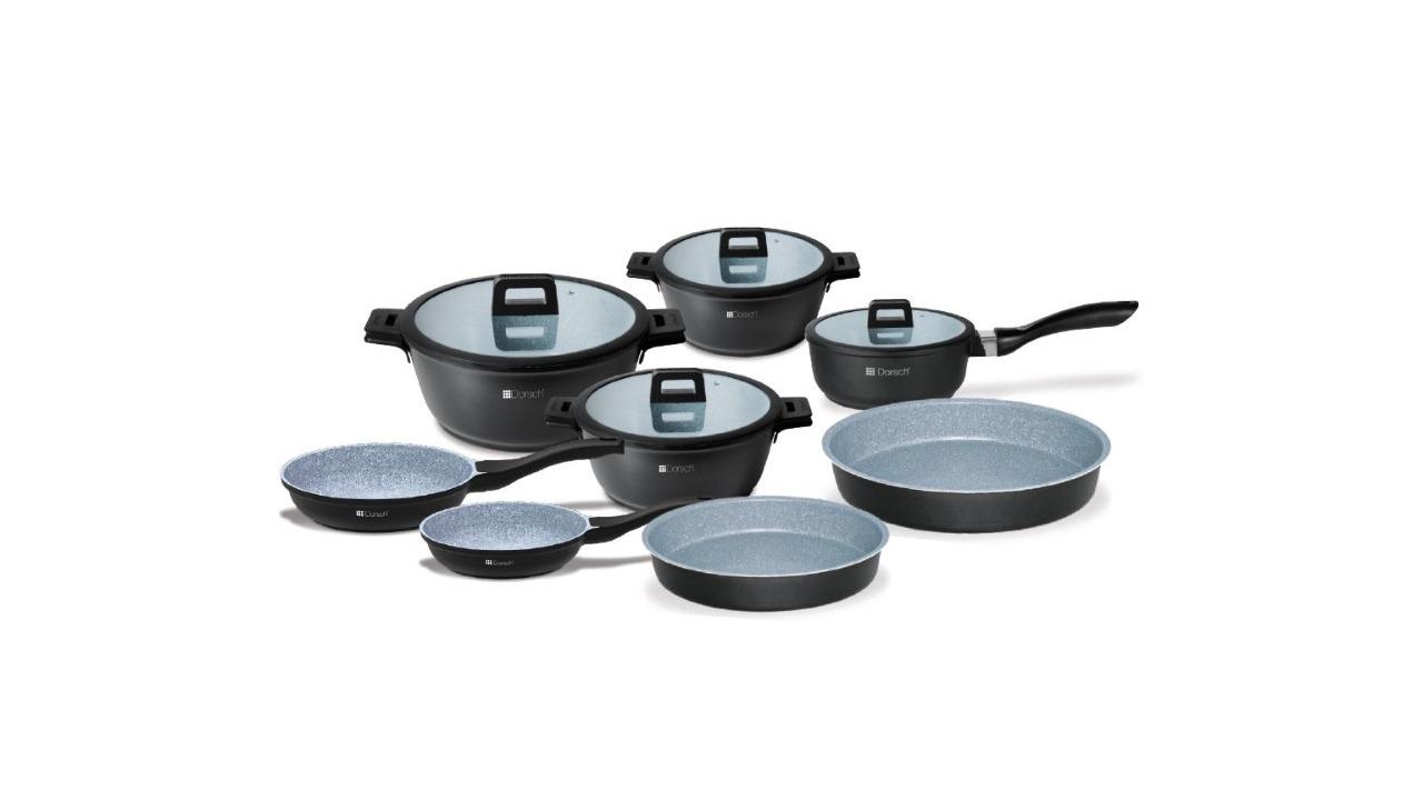 Dorsch 8 Piece Non-stick Healthy Casserole Pot Set