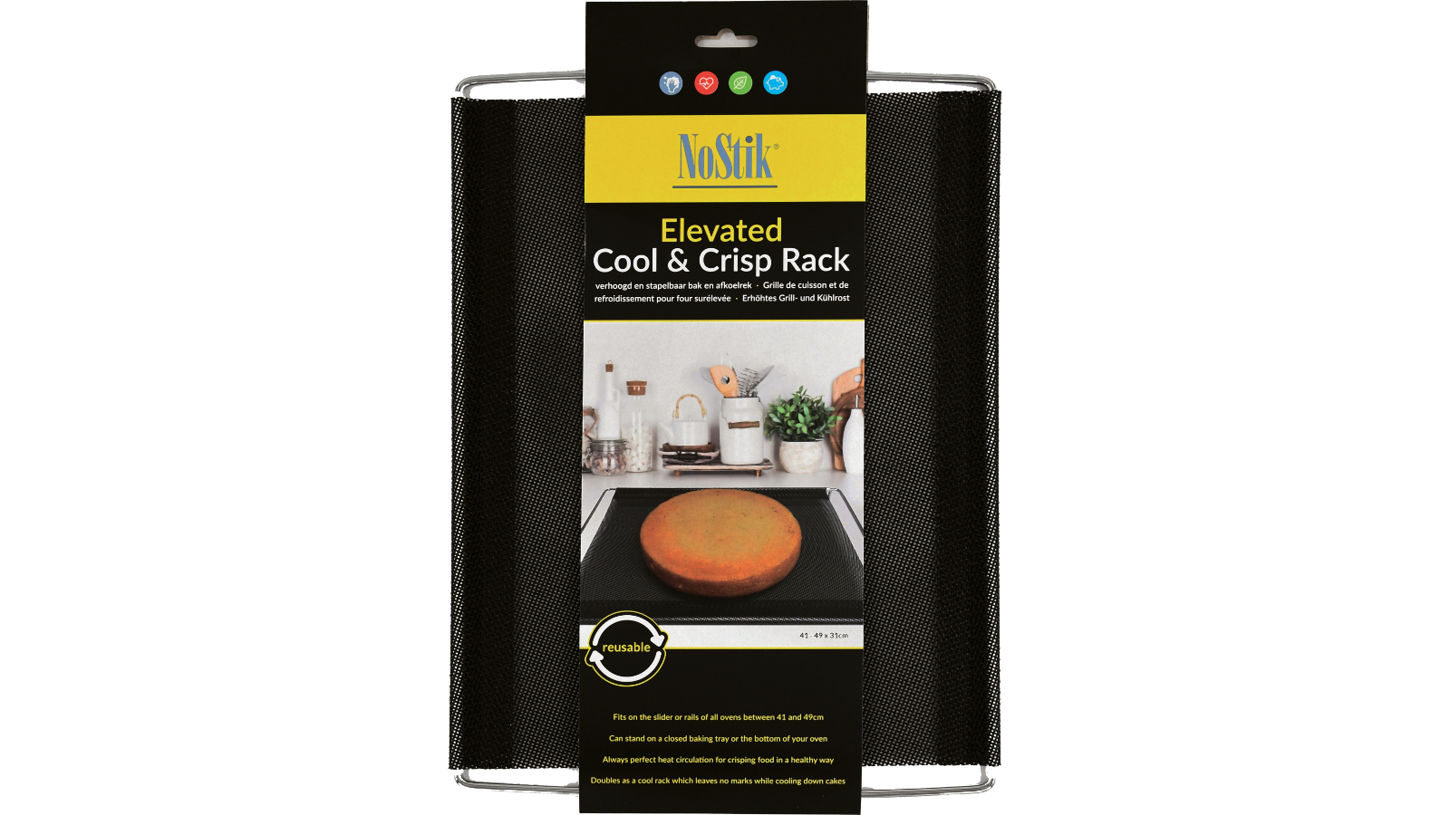 NoStik Elevated Crisp and Cool Rack
