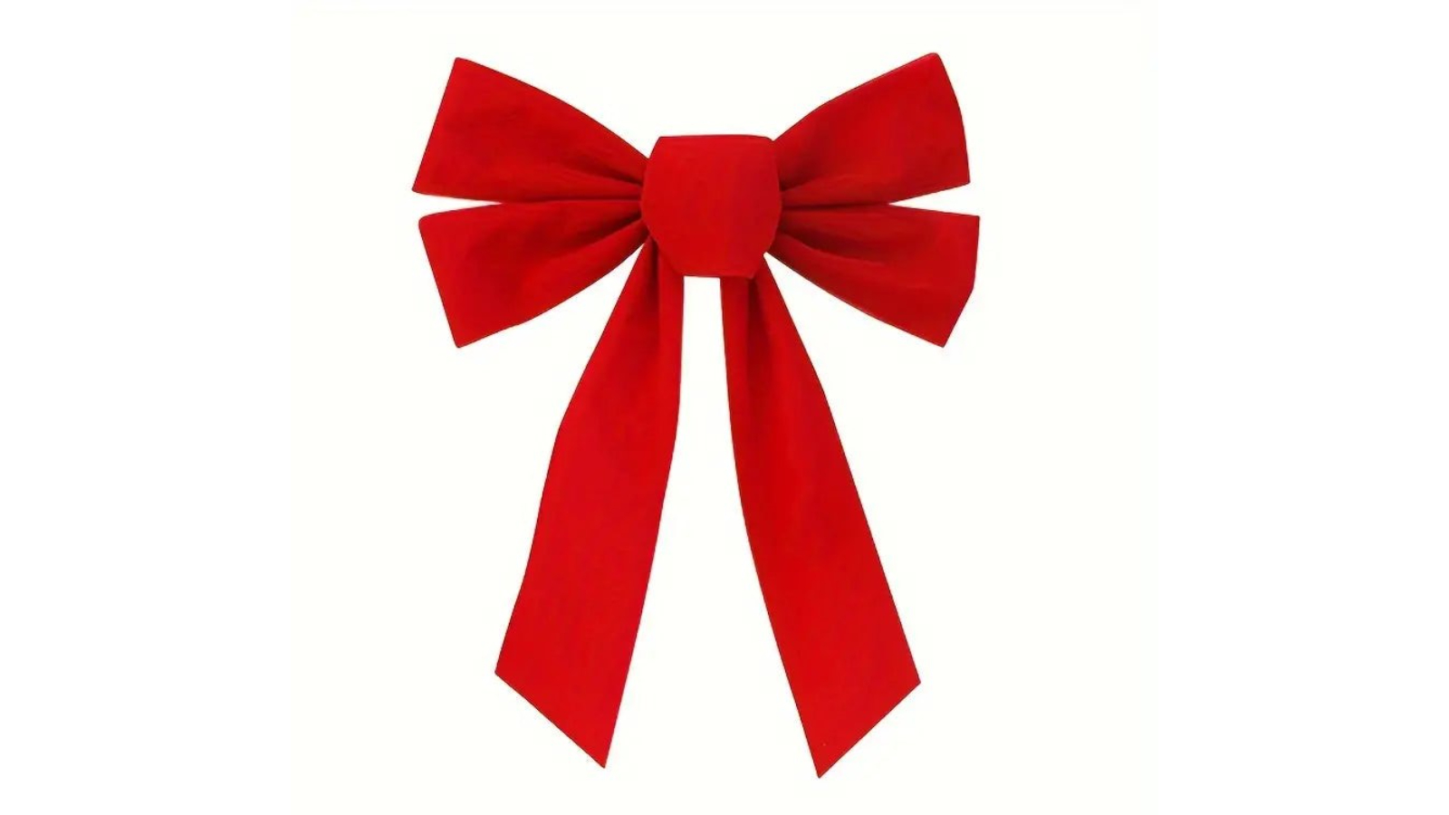 TM 5 Piece 33.02cm Christmas Wreath Bow - Red Velvet