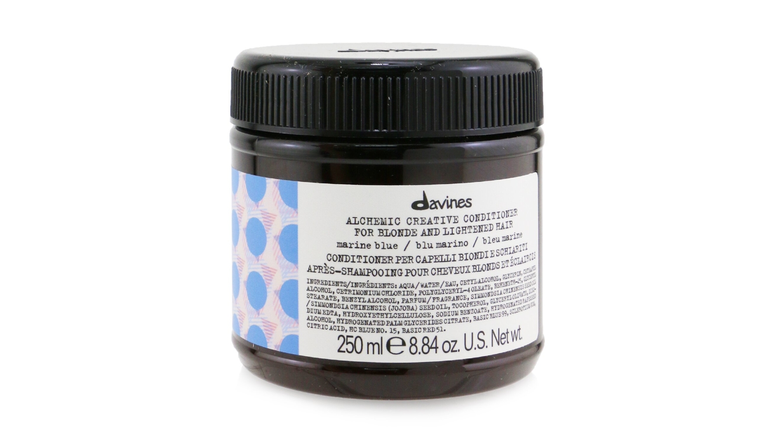 Davines Alchemic Creative Conditioner - # Marine Blue (For Blonde and Lightened Hair)  - 250ml/8.84oz