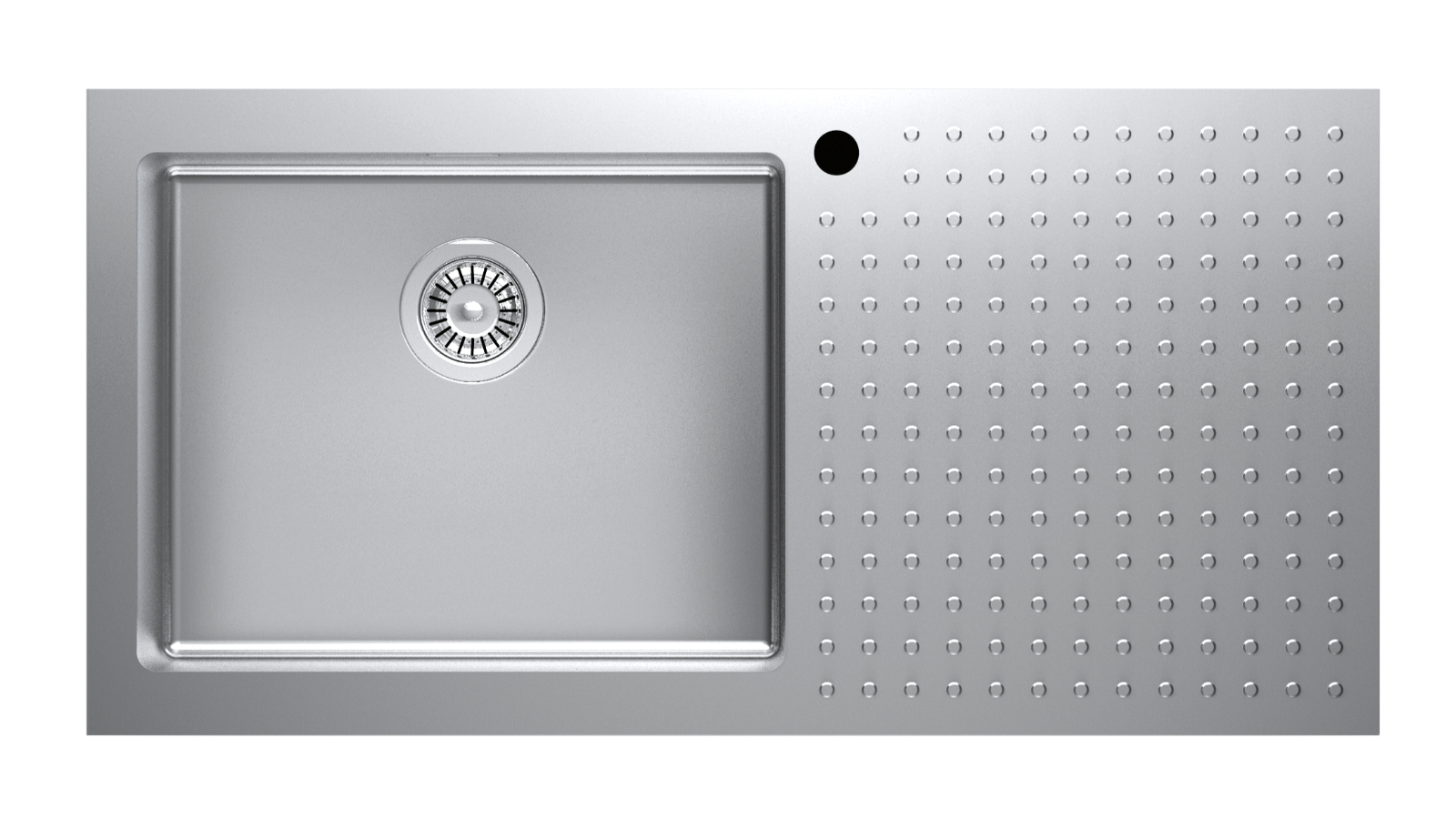 Barazza Lavello Select Left Sink Bowl and Drainer - Stainless Steel