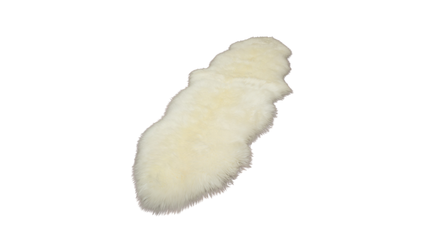 Naturally Sheepskins Double Long Wool Rug - Ivory
